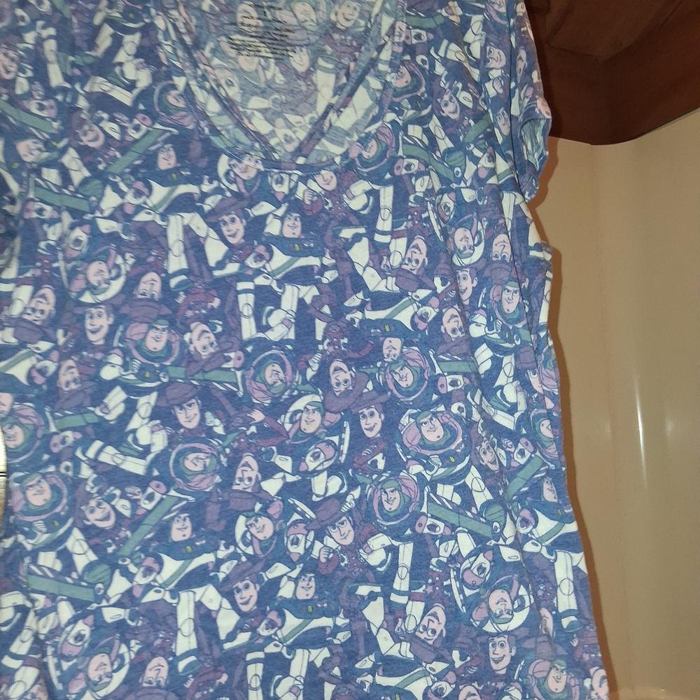 Women's Blue Graphic Tunic